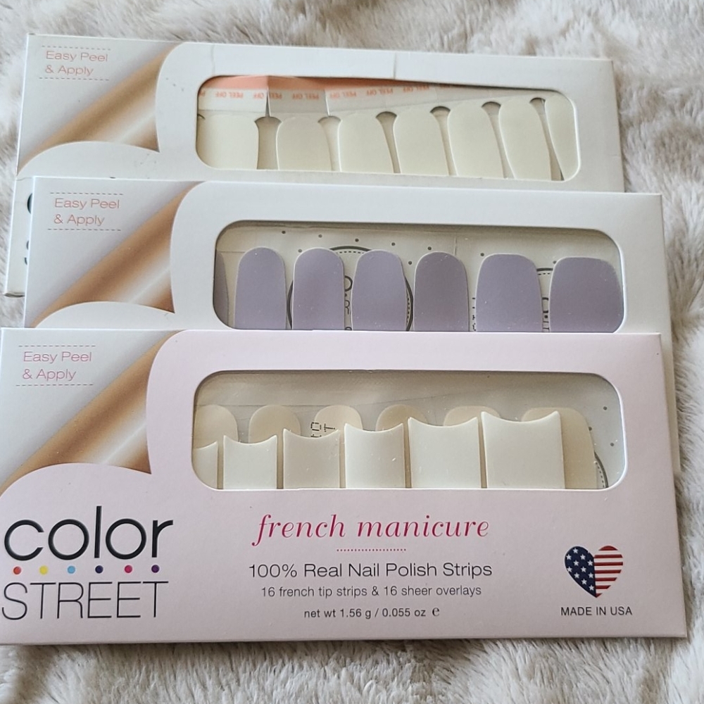 3 packs of Colorstreet nails